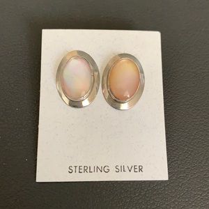 Large oval stone studs